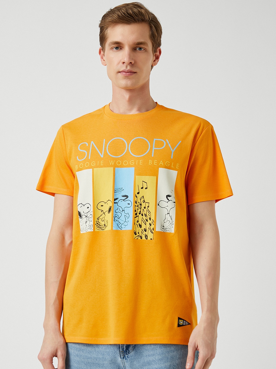 Koton Men Mustard Yellow & Blue Printed Drop-Shoulder Sleeves Oversized Cotton T-shirt
Koton Men Mustard Yellow & Blue Printed Drop-Shoulder Sleeves Oversized Cotton T-shirt