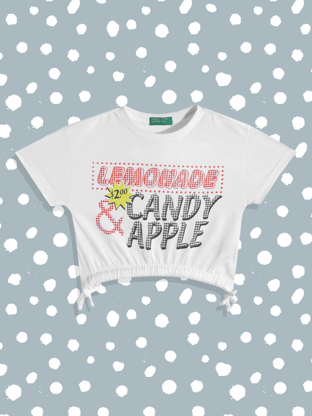 United Colors of Benetton Girls White & Pink Typography Print Cotton Blouson Tie-Ups Top
United Colors of Benetton Girls White & Pink Typography Print Cotton Blouson Tie-Ups Top
