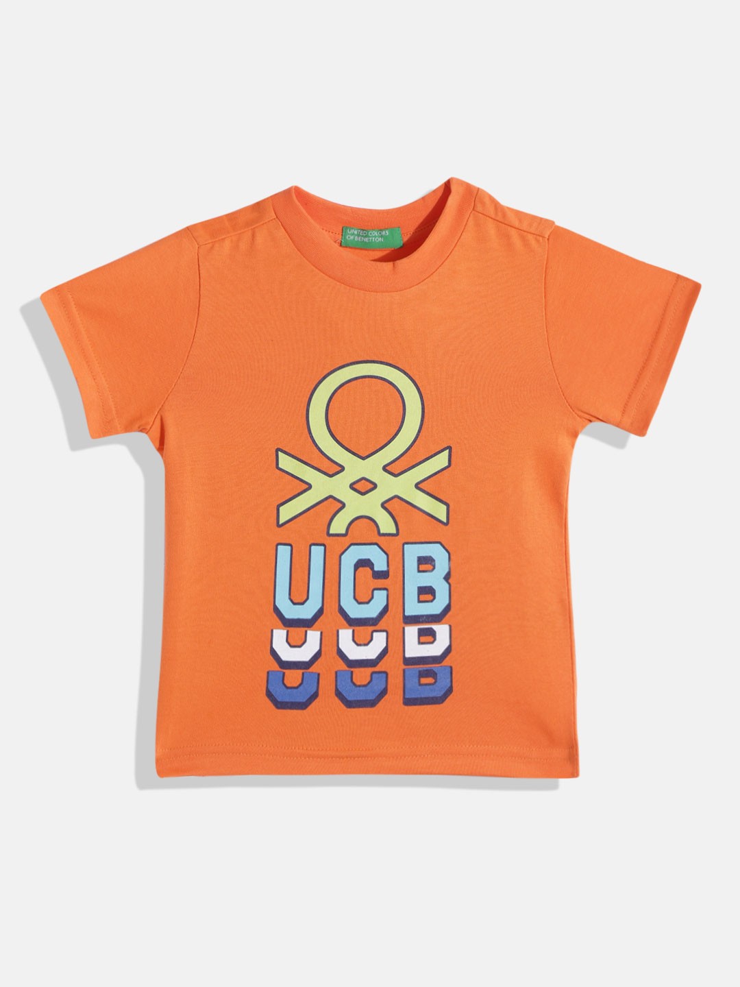 United Colors of Benetton Boys Orange & Yellow Brand Logo Printed Pure Cotton T-shirt
United Colors of Benetton Boys Orange & Yellow Brand Logo Printed Pure Cotton T-shirt