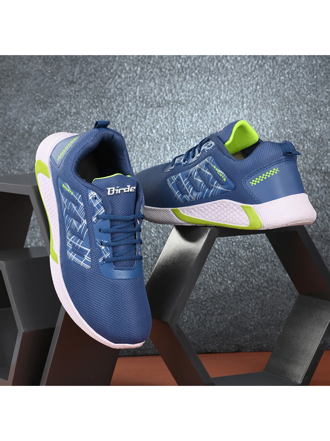 BIRDE Men Blue Sneakers