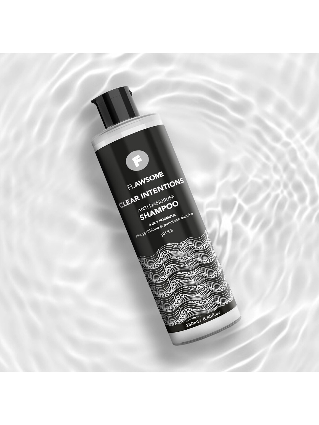 Flawsome Clear Intentions 2In1 Formula Anti-Dandruff Shampoo with Zinc Pyrithione - 250 ml, Black
Flawsome Clear Intentions 2In1 Formula Anti-Dandruff Shampoo with Zinc Pyrithione - 250 ml, Black