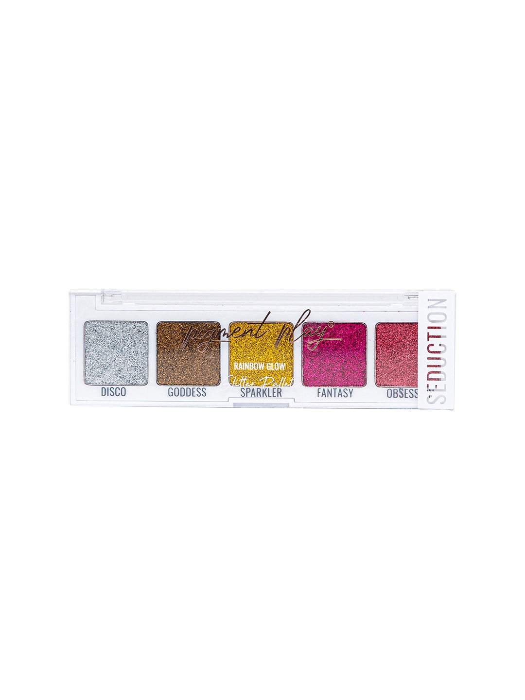 Pigment Play Max Effects Rainbow Glow Mini Glitter Eye Shadow Palette 4.5 g - Seduction, Multi
Pigment Play Max Effects Rainbow Glow Mini Glitter Eye Shadow Palette 4.5 g - Seduction, Multi