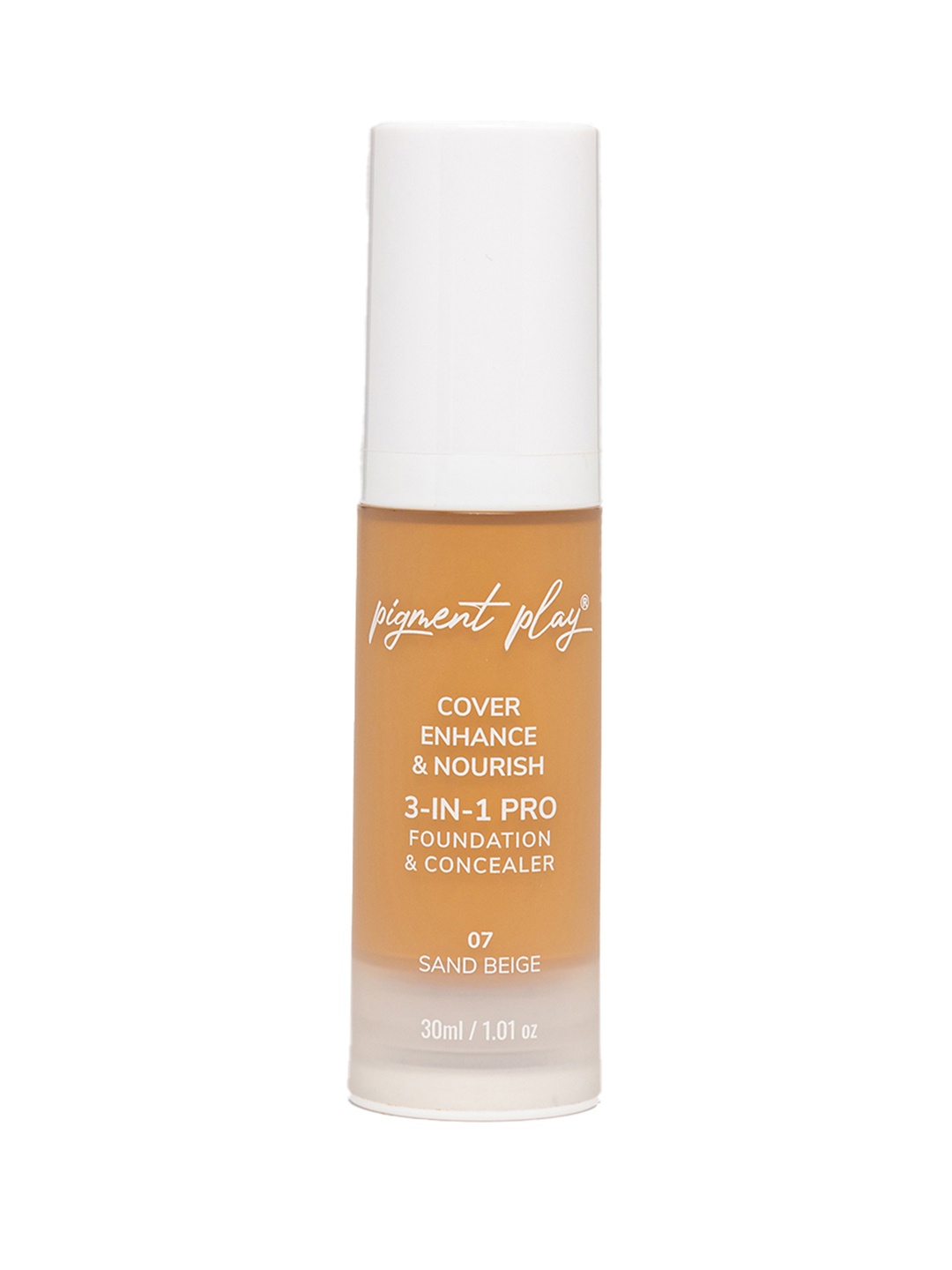 Pigment Play Cover Enhance & Nourish 3-In-1 Pro Foundation & Concealer - Sand Beige 07
Pigment Play Cover Enhance & Nourish 3-In-1 Pro Foundation & Concealer - Sand Beige 07