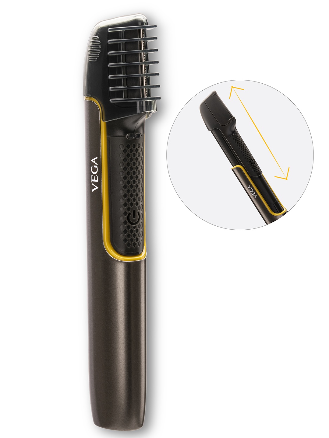 VEGA Men Long Body Groomer & Trimmer with Extendable Handle & Focus Light VHTH-29, Grey
VEGA Men Long Body Groomer & Trimmer with Extendable Handle & Focus Light VHTH-29, Grey