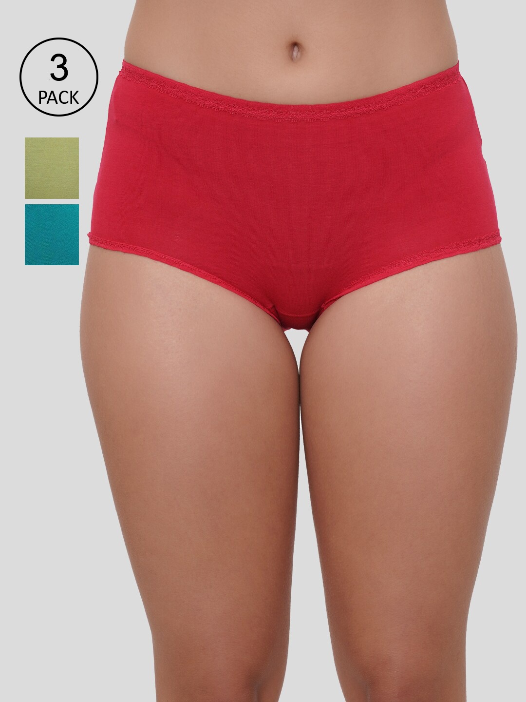 Amour Secret Women Pack Of 3 Coral, Green, Royal Blue Anti Microbial Hipster Briefs
Amour Secret Women Pack Of 3 Coral, Green, Royal Blue Anti Microbial Hipster Briefs