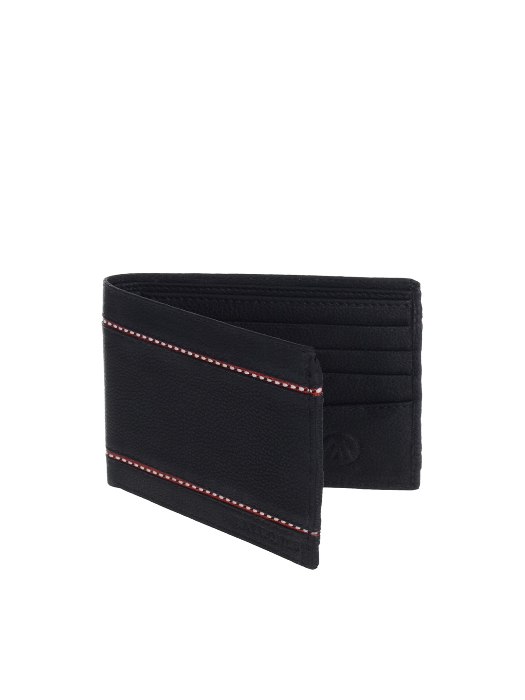 MARKQUES Men Black Leather Two Fold Wallet