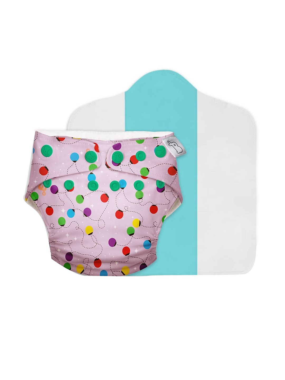 SuperBottoms Kids Pink Reusable and Washable Cloth Sustainable Diaper & Dry Feel Magic Pad
SuperBottoms Kids Pink Reusable and Washable Cloth Sustainable Diaper & Dry Feel Magic Pad