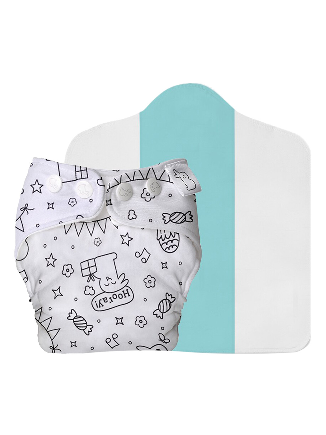 SuperBottoms Kids White Reusable and Washable Cloth Sustainable Diaper & Dry Feel Magic Pad
SuperBottoms Kids White Reusable and Washable Cloth Sustainable Diaper & Dry Feel Magic Pad
