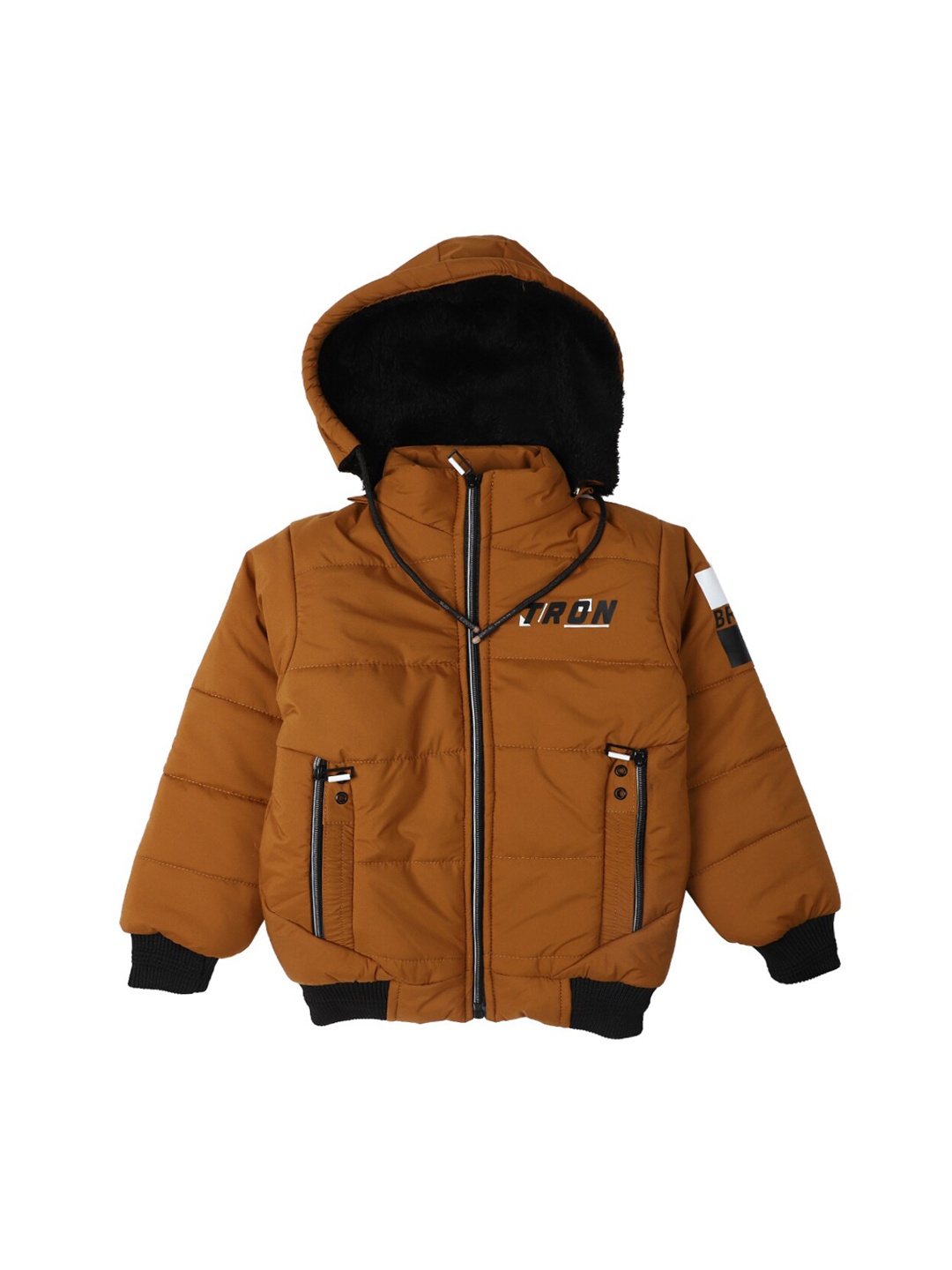 V-Mart Boys Mustard Colourblocked Lightweight Bomber
