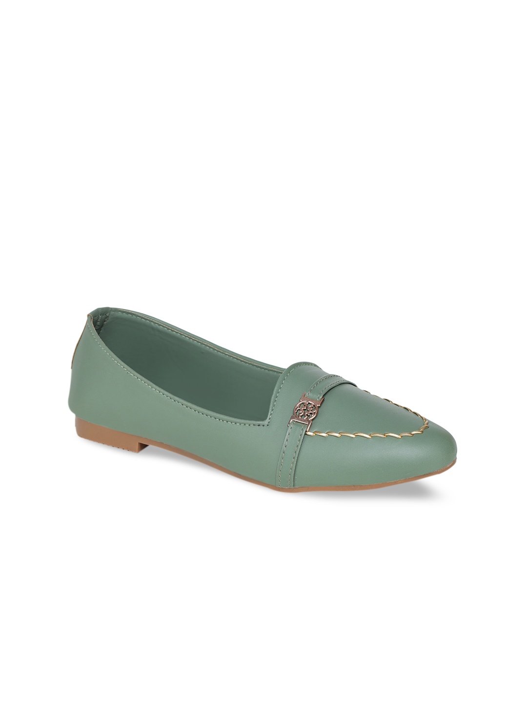 Moonwalk Women Green Ballerinas Flats