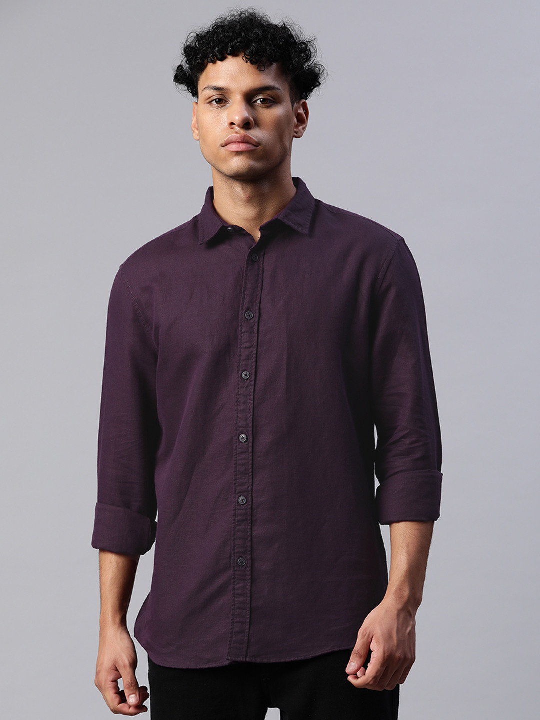 Marks & Spencer Burgundy Solid Linen Cotton Relaxed Fit Casual Shirt
Marks & Spencer Burgundy Solid Linen Cotton Relaxed Fit Casual Shirt