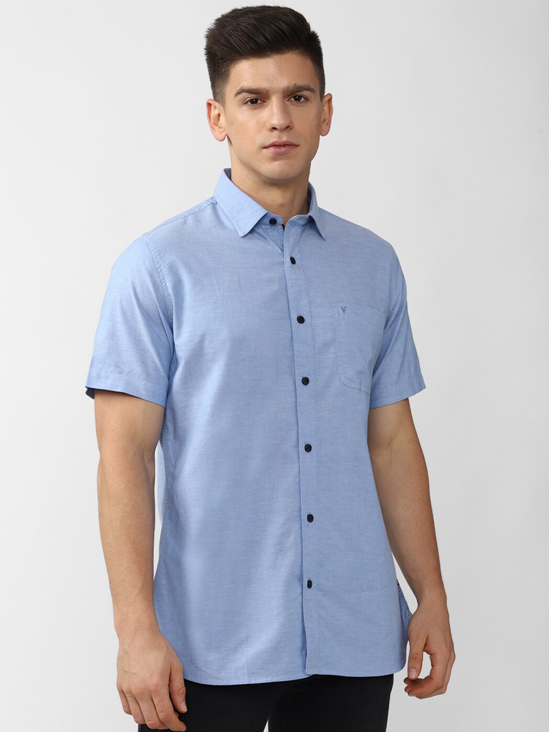 Van Heusen Sport Men Blue Slim Fit Casual Shirt