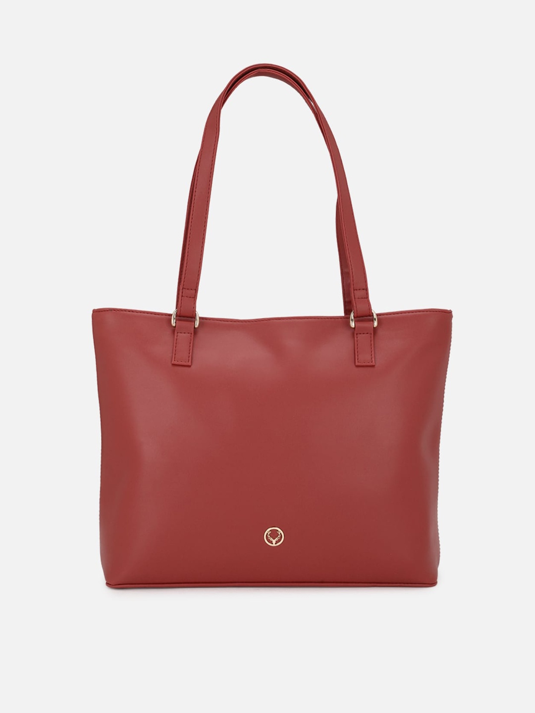 Allen Solly Maroon PU Shopper Shoulder Bag