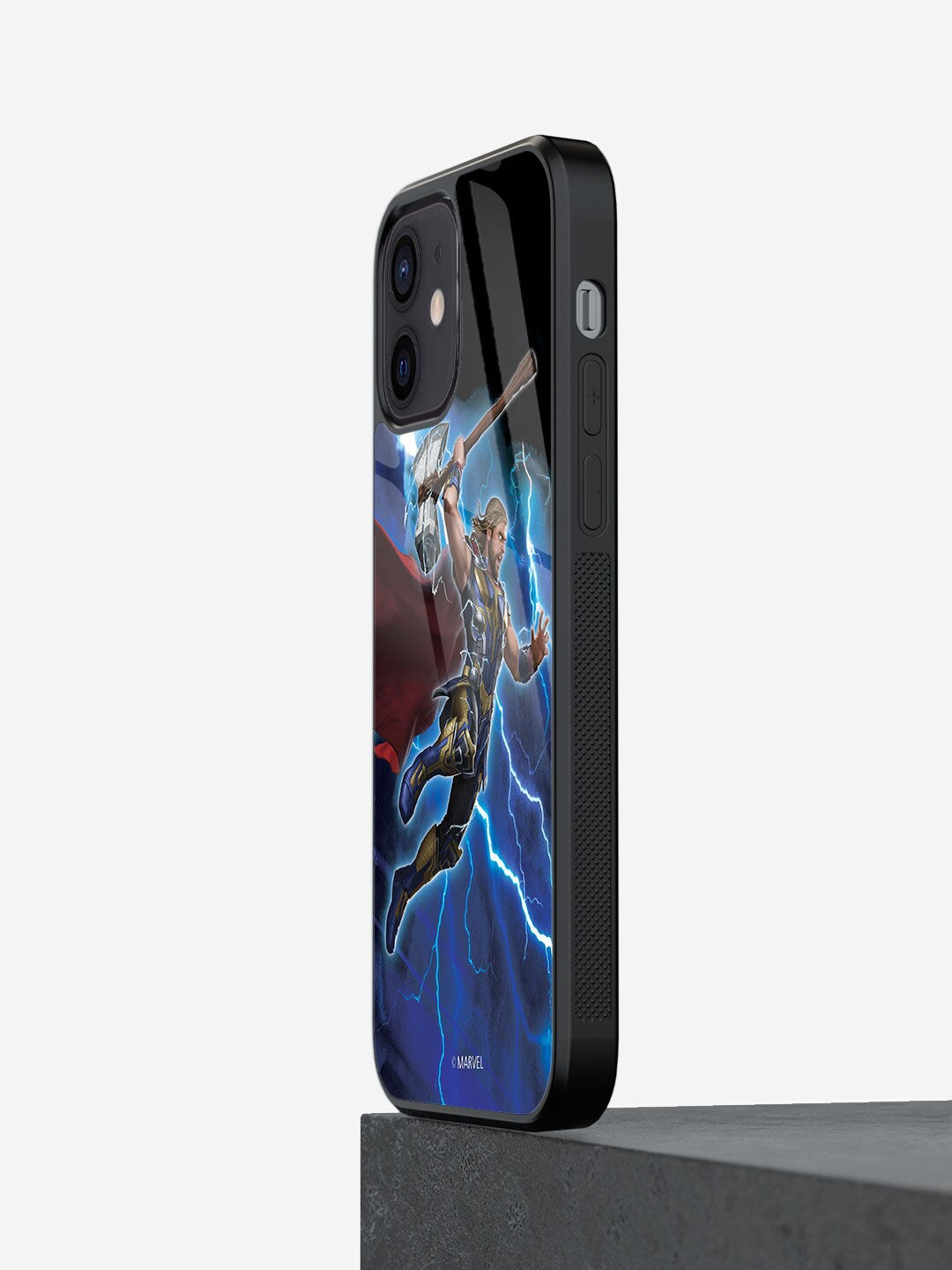 macmerise Blue Printed Thor Attack iPhone 12 Back Case