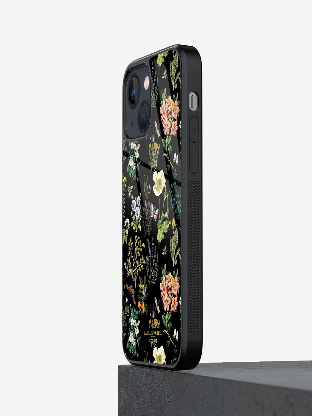 macmerise Black iPhone 13 Glass Back Case