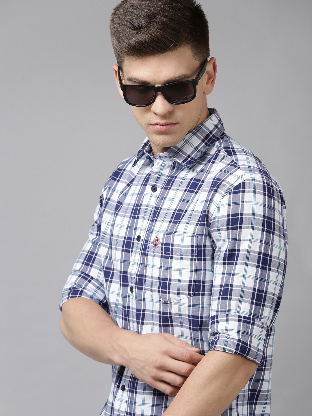 U.S. Polo Assn. Men White Tailored Fit Tartan Checks Opaque Pure Cotton Casual Shirt
U.S. Polo Assn. Men White Tailored Fit Tartan Checks Opaque Pure Cotton Casual Shirt