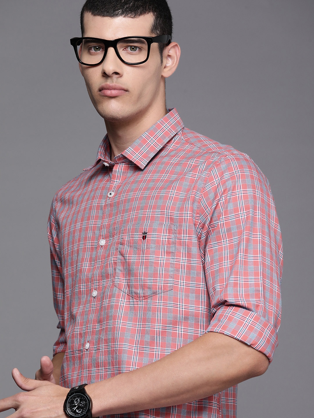 Louis Philippe Sport Men Rust Orange And Blue Slim Fit Checked Pure Cotton Casual Shirt
Louis Philippe Sport Men Rust Orange And Blue Slim Fit Checked Pure Cotton Casual Shirt