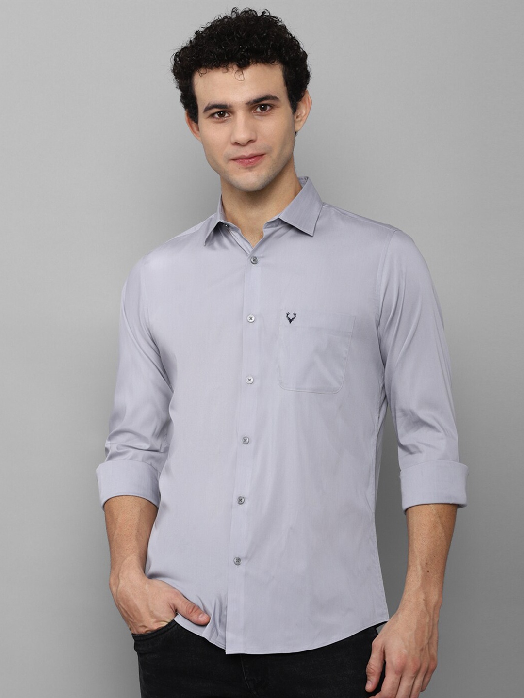 Allen Solly Men Blue Slim Fit Casual Shirt