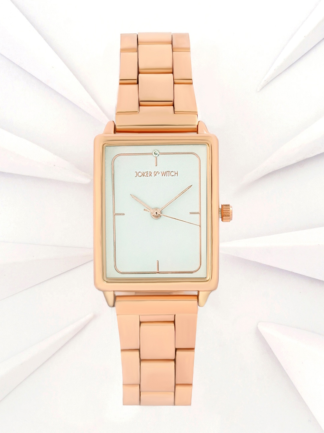 JOKER & WITCH Women White Embellished Dial & Rose Gold-Plated Stainless Steel Bracelet Style Straps Analogue Watch AMWW531-Rose Gold
JOKER & WITCH Women White Embellished Dial & Rose Gold-Plated Stainless Steel Bracelet Style Straps Analogue Watch AMWW531-Rose Gold