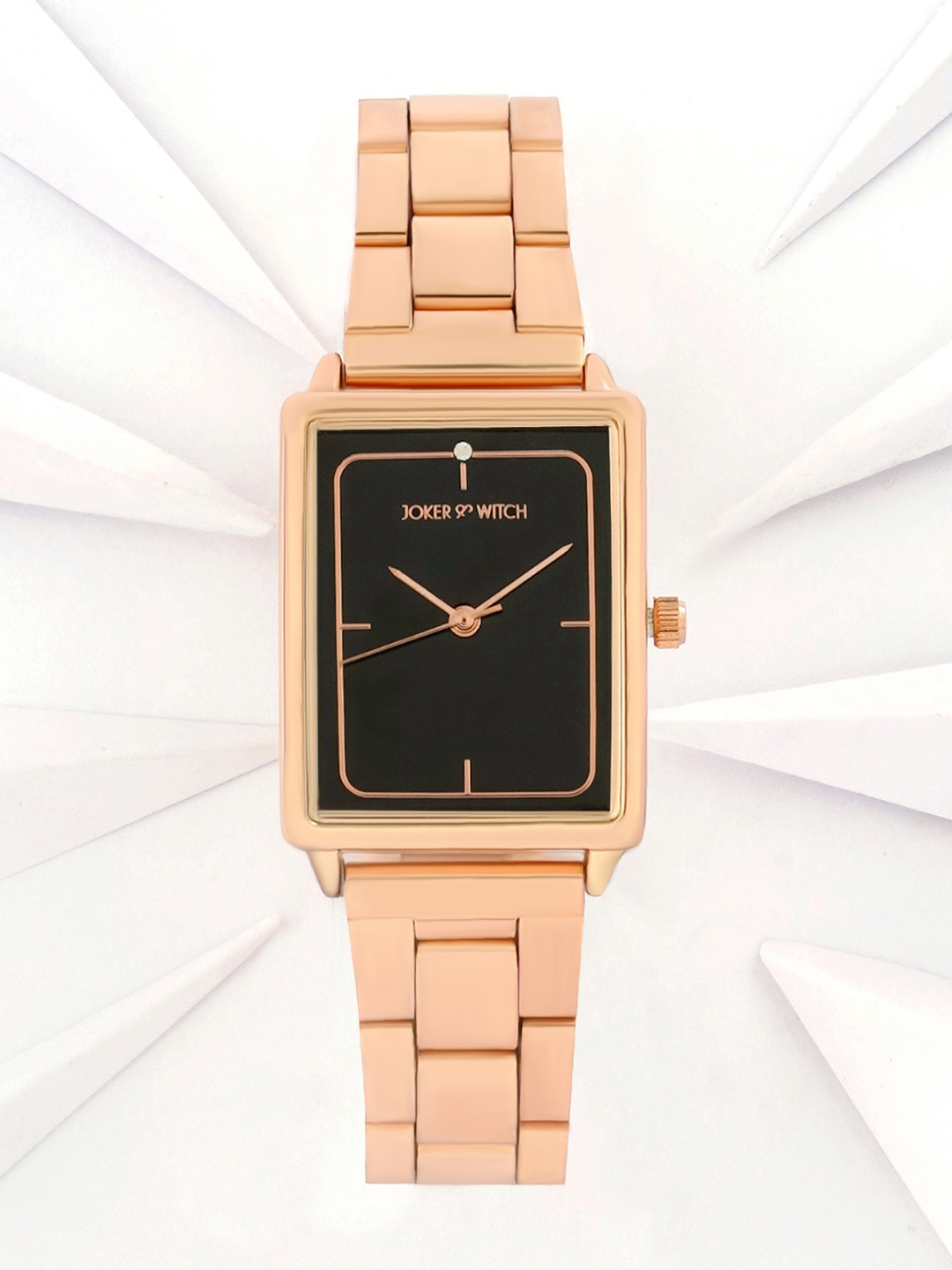 JOKER & WITCH Women Black Dial & Stainless Steel Bracelet Style Analogue Watch AMWW530, Rose gold
JOKER & WITCH Women Black Dial & Stainless Steel Bracelet Style Analogue Watch AMWW530, Rose gold