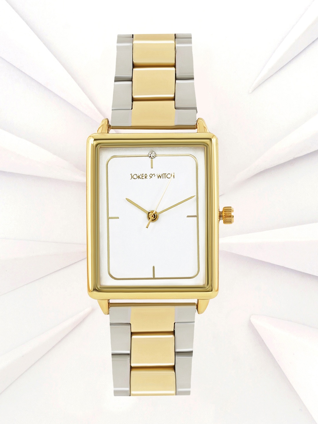 JOKER & WITCH Women White Embellished Dial & Stainless Steel Bracelet Style Straps Analogue Watch AMWW537, Multi
JOKER & WITCH Women White Embellished Dial & Stainless Steel Bracelet Style Straps Analogue Watch AMWW537, Multi