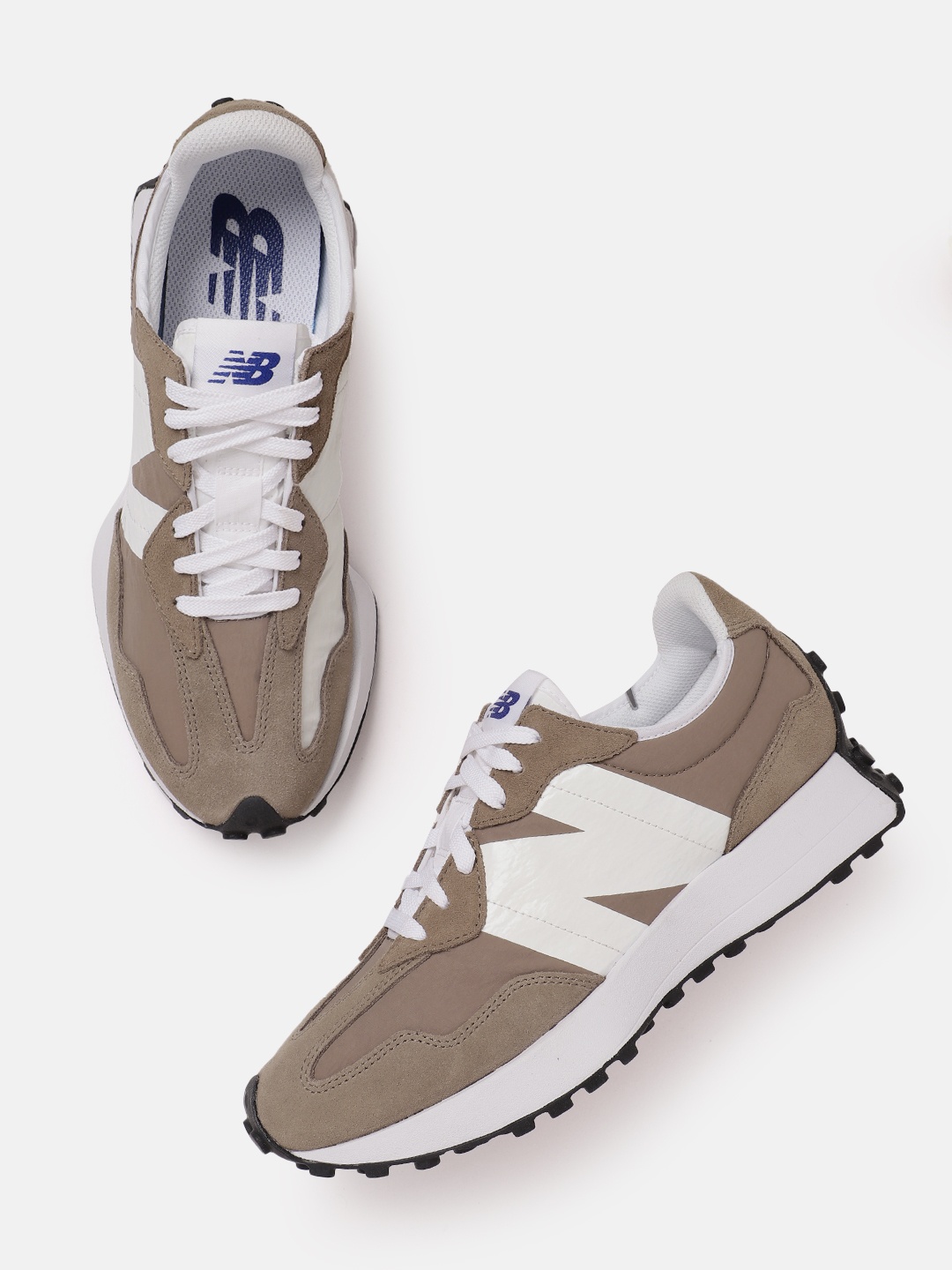 New Balance Men Suede 327 Sports Shoes, Brown