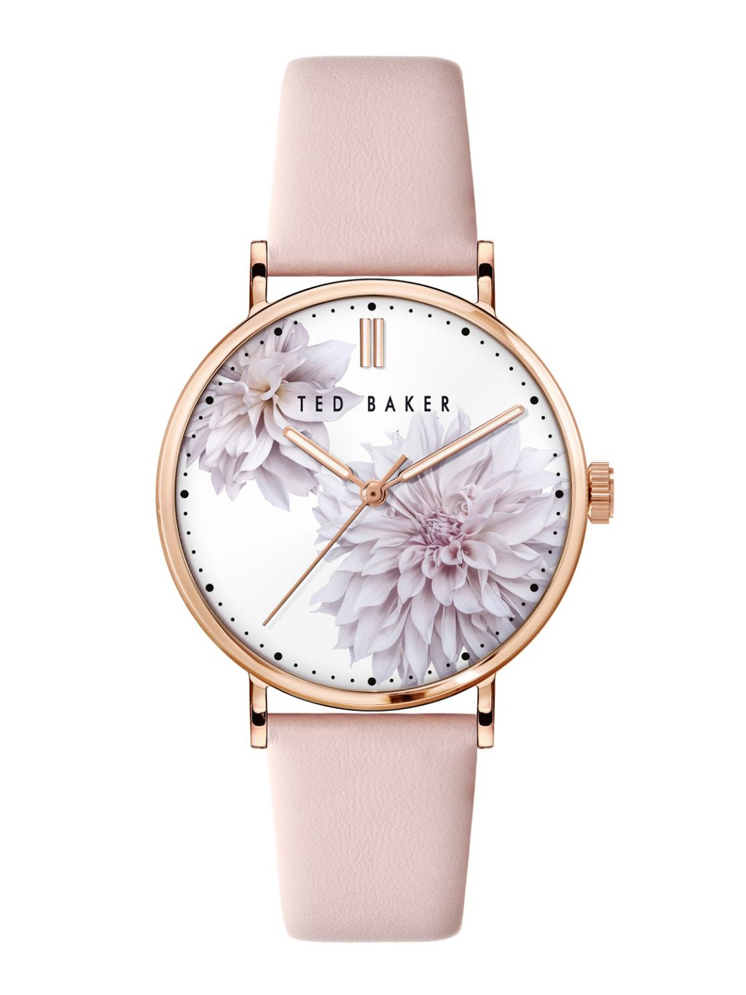 Ted Baker Women White Printed Dial & Pink Leather Straps Analogue Watch BKPPHF008-White
Ted Baker Women White Printed Dial & Pink Leather Straps Analogue Watch BKPPHF008-White