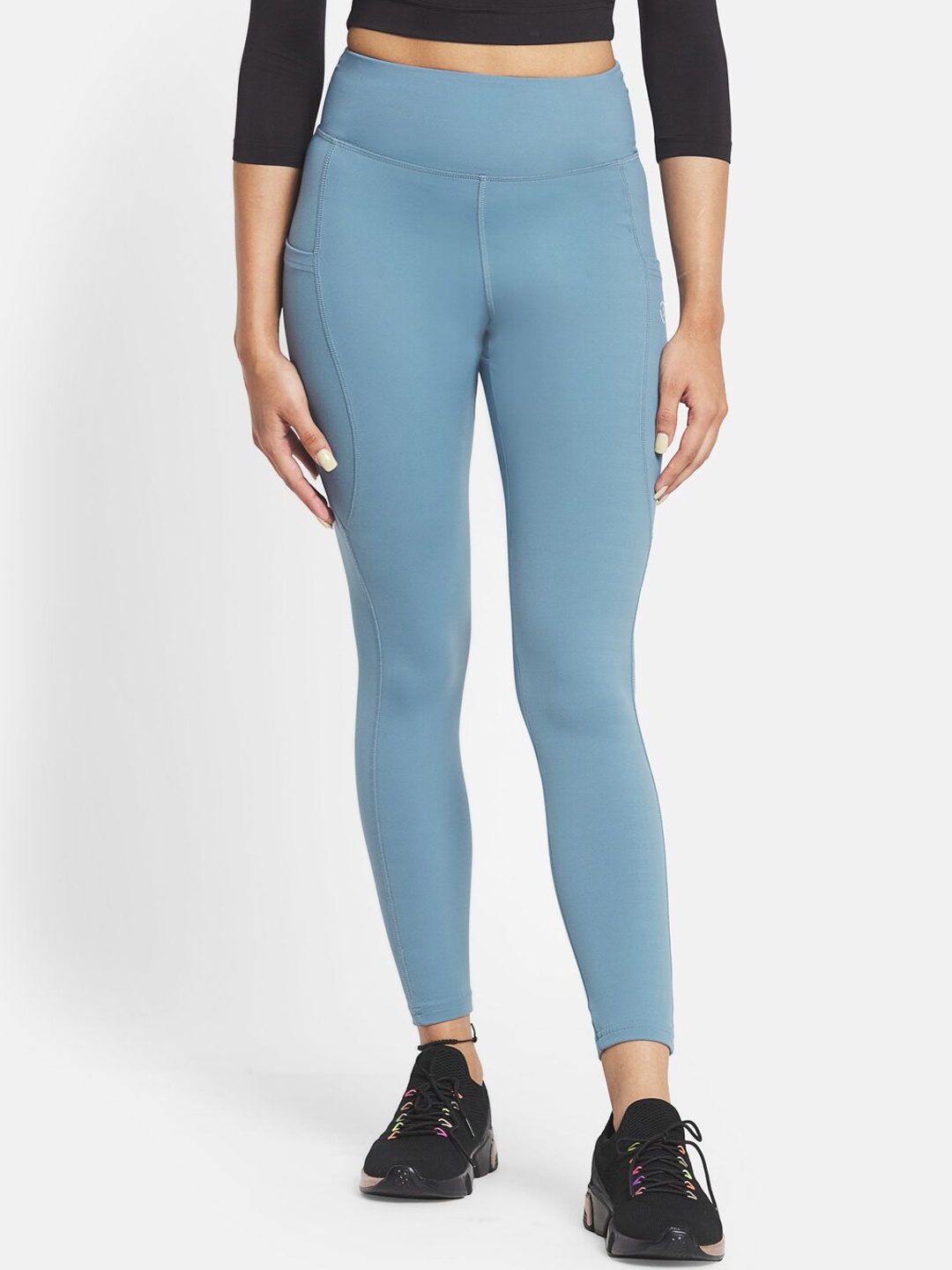 KICA Women Blue Rapid-Dry Training Tights