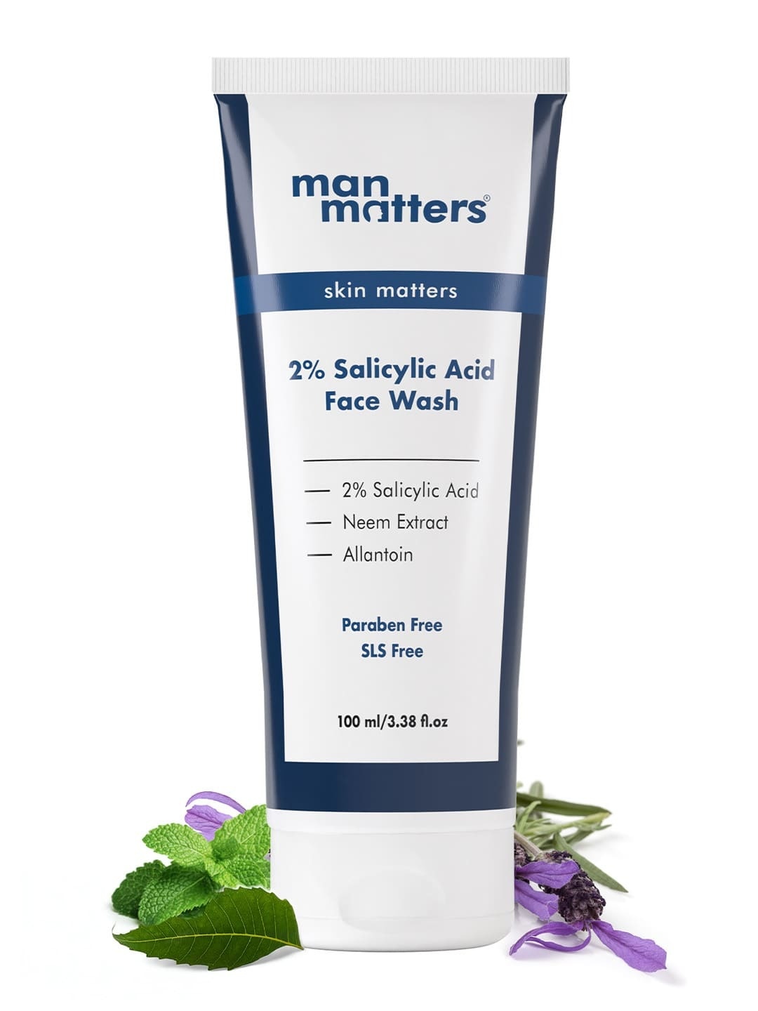 Man Matters Clear Face Wash with 2% Salicylic Acid for Acne & Dark Spots - 100ml, White
Man Matters Clear Face Wash with 2% Salicylic Acid for Acne & Dark Spots - 100ml, White