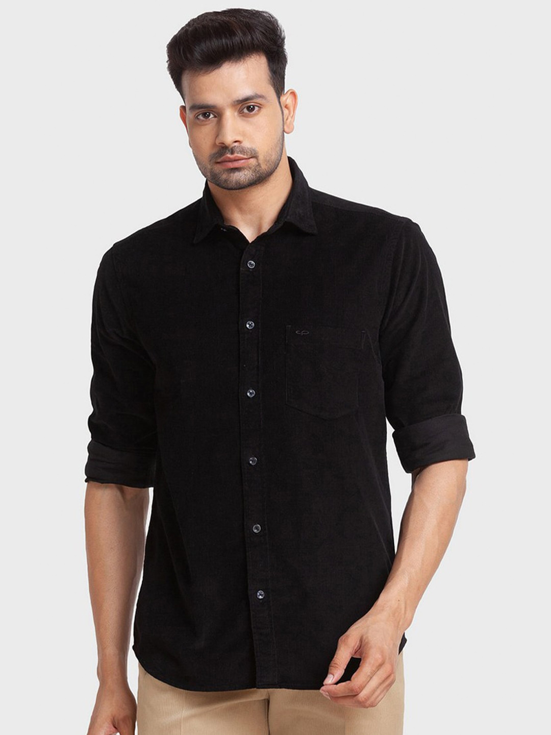 ColorPlus Men Black Tailored Fit Casual Shirt
ColorPlus Men Black Tailored Fit Casual Shirt