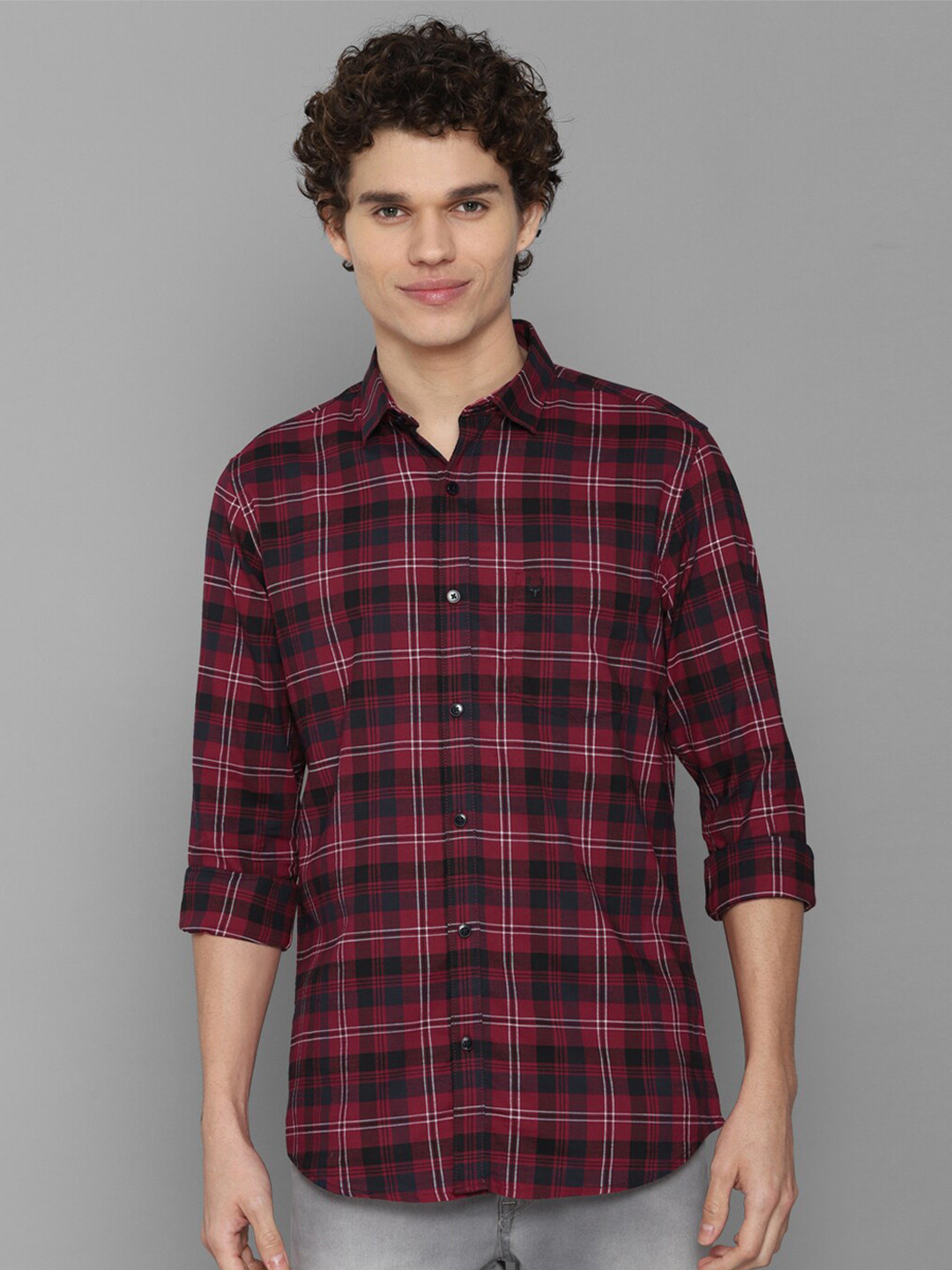 Allen Solly Men Maroon Slim Fit Tartan Checks Checked Pure Cotton Casual Shirt
Allen Solly Men Maroon Slim Fit Tartan Checks Checked Pure Cotton Casual Shirt