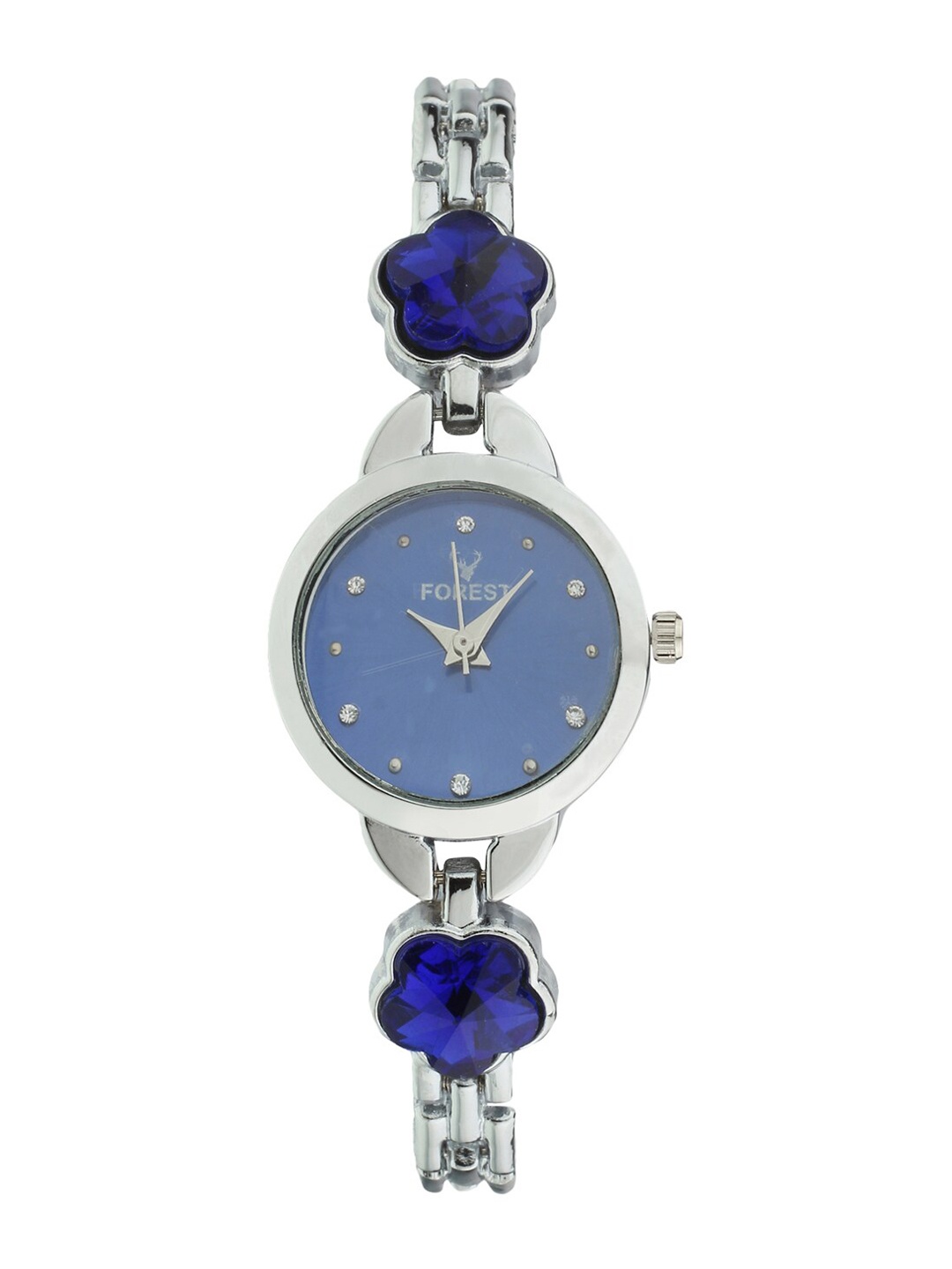 Hobforestessentials Women Blue Dial & Silver Toned Straps Analogue Watch FR22-208-BL, Navy blue
Hobforestessentials Women Blue Dial & Silver Toned Straps Analogue Watch FR22-208-BL, Navy blue