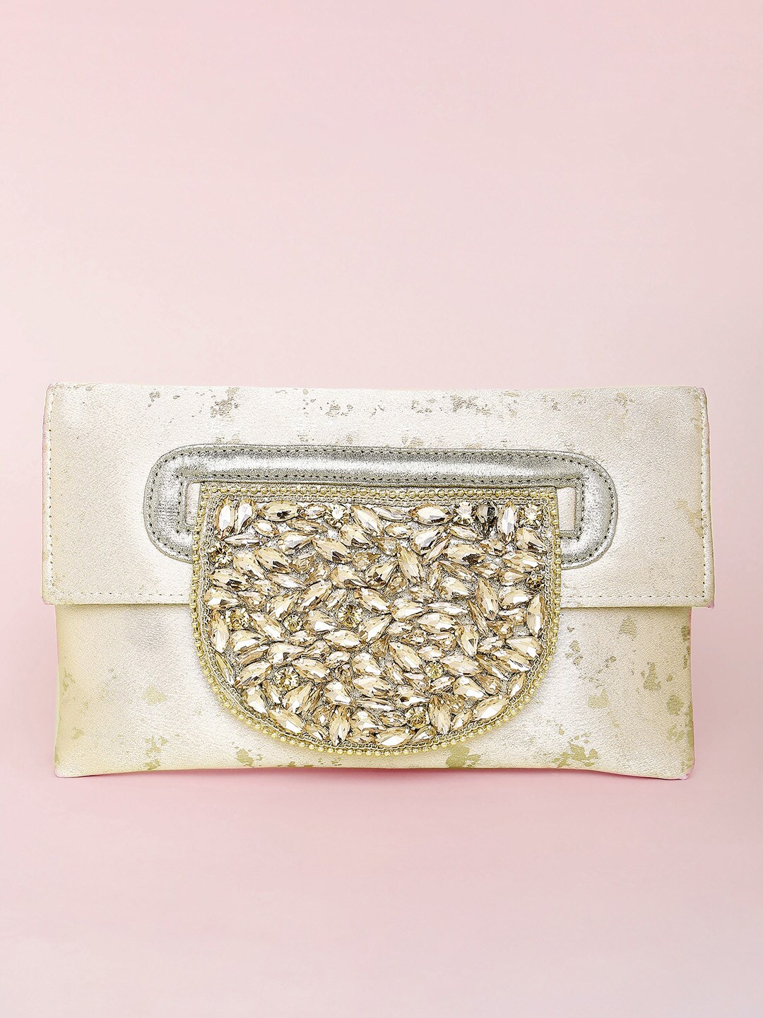 Peora Women Cream Clutches