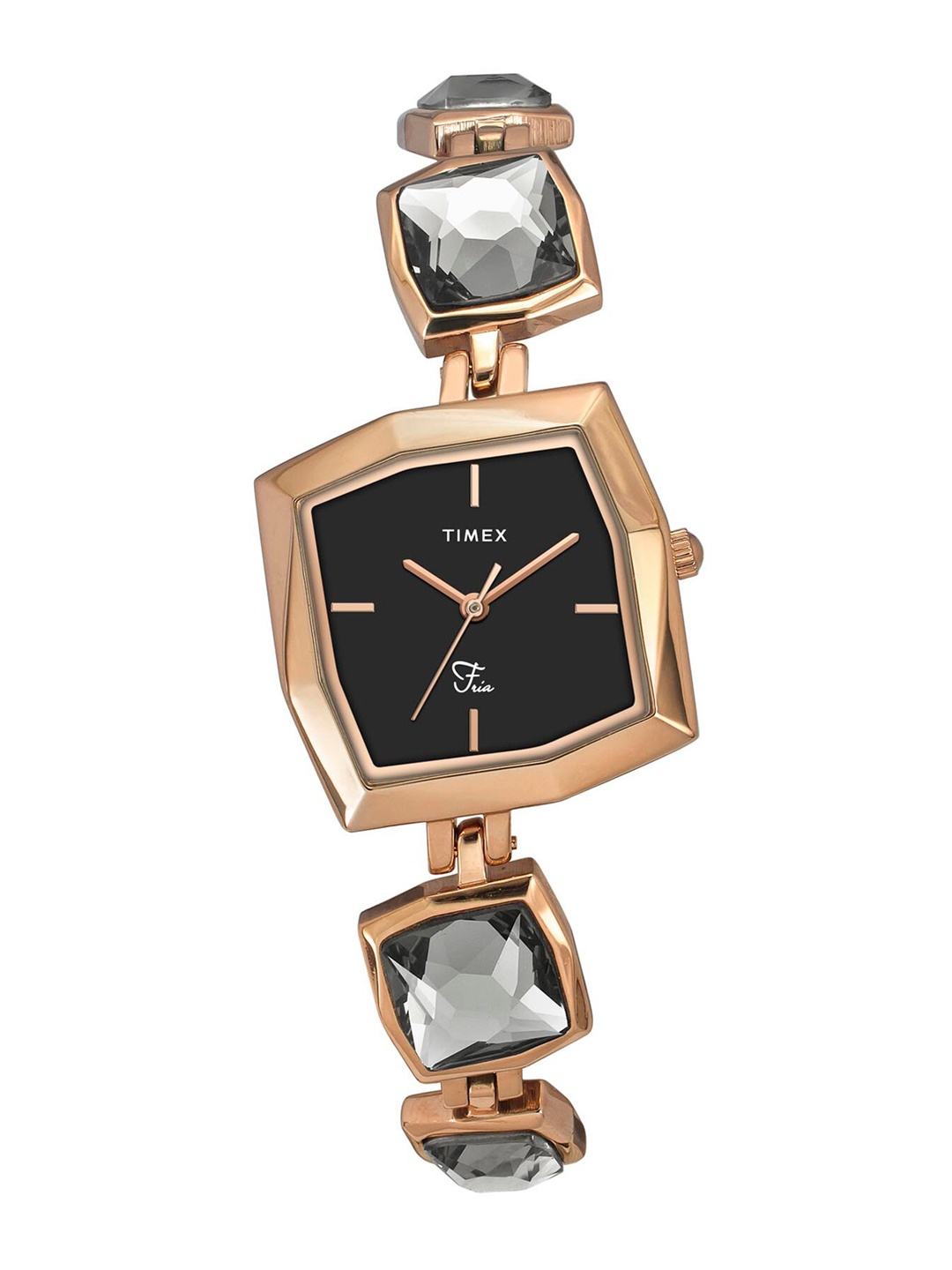Timex Women Brass Embellished Bracelet Style Straps Analogue Watch TWEL16100, Black
Timex Women Brass Embellished Bracelet Style Straps Analogue Watch TWEL16100, Black