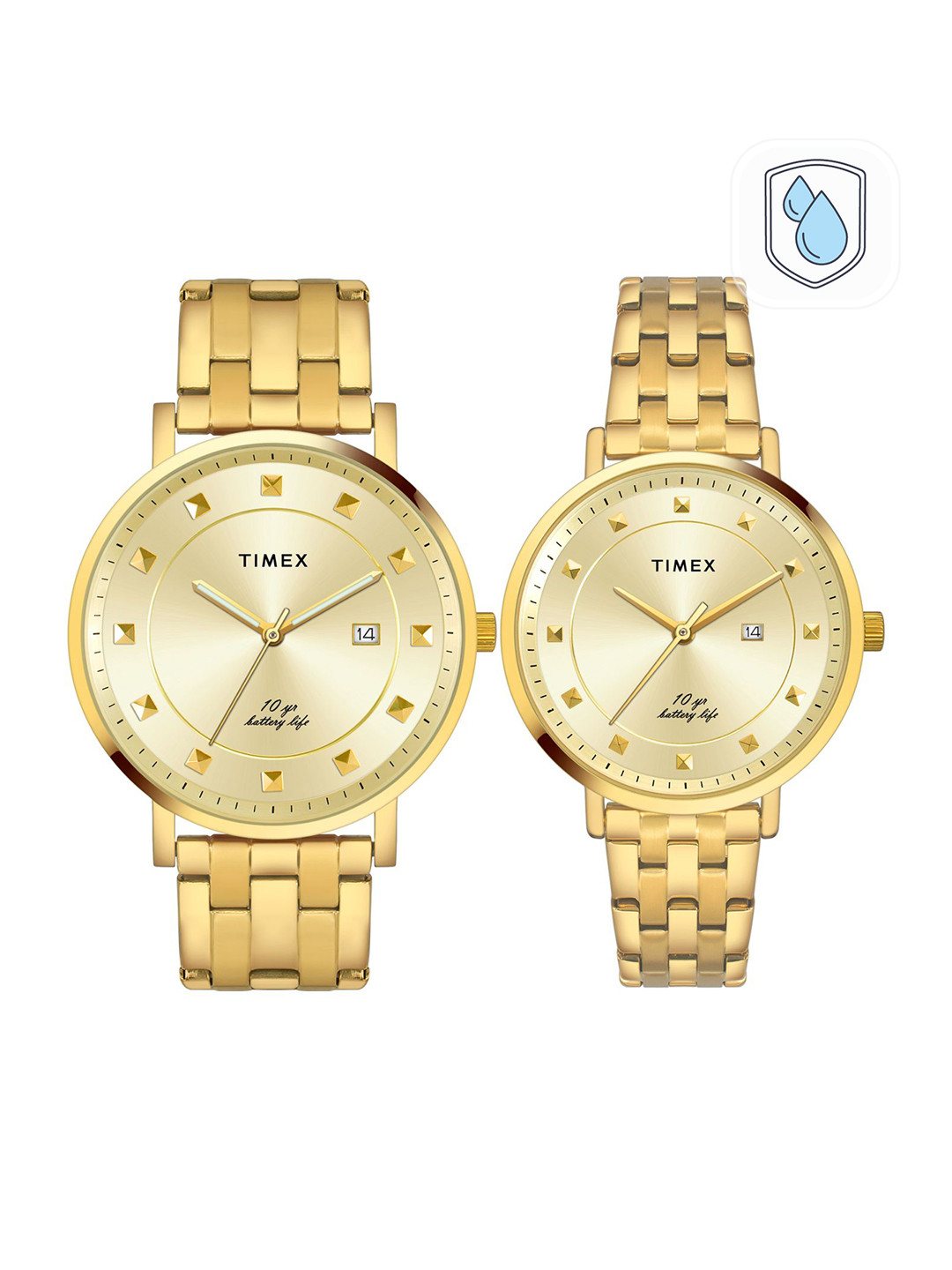 Timex Unisex Brass Dial Bracelet Style Straps Analogue Watch Set TW00PR280, Champagne
Timex Unisex Brass Dial Bracelet Style Straps Analogue Watch Set TW00PR280, Champagne