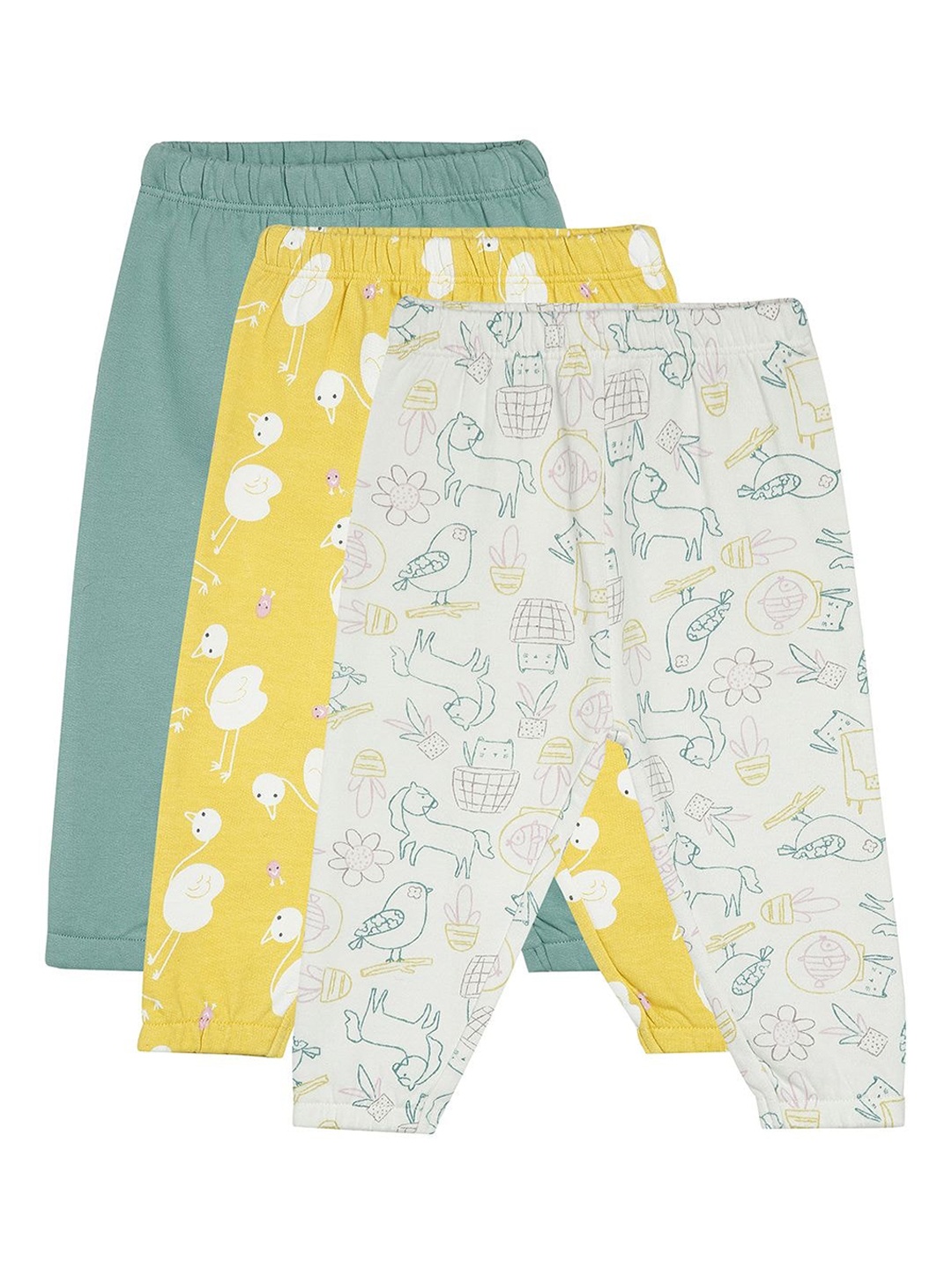 MINI KLUB Infant Girls Pack Of 3 Yellow & White Printed Pure Organic Cotton Ankle Length Leggings
MINI KLUB Infant Girls Pack Of 3 Yellow & White Printed Pure Organic Cotton Ankle Length Leggings