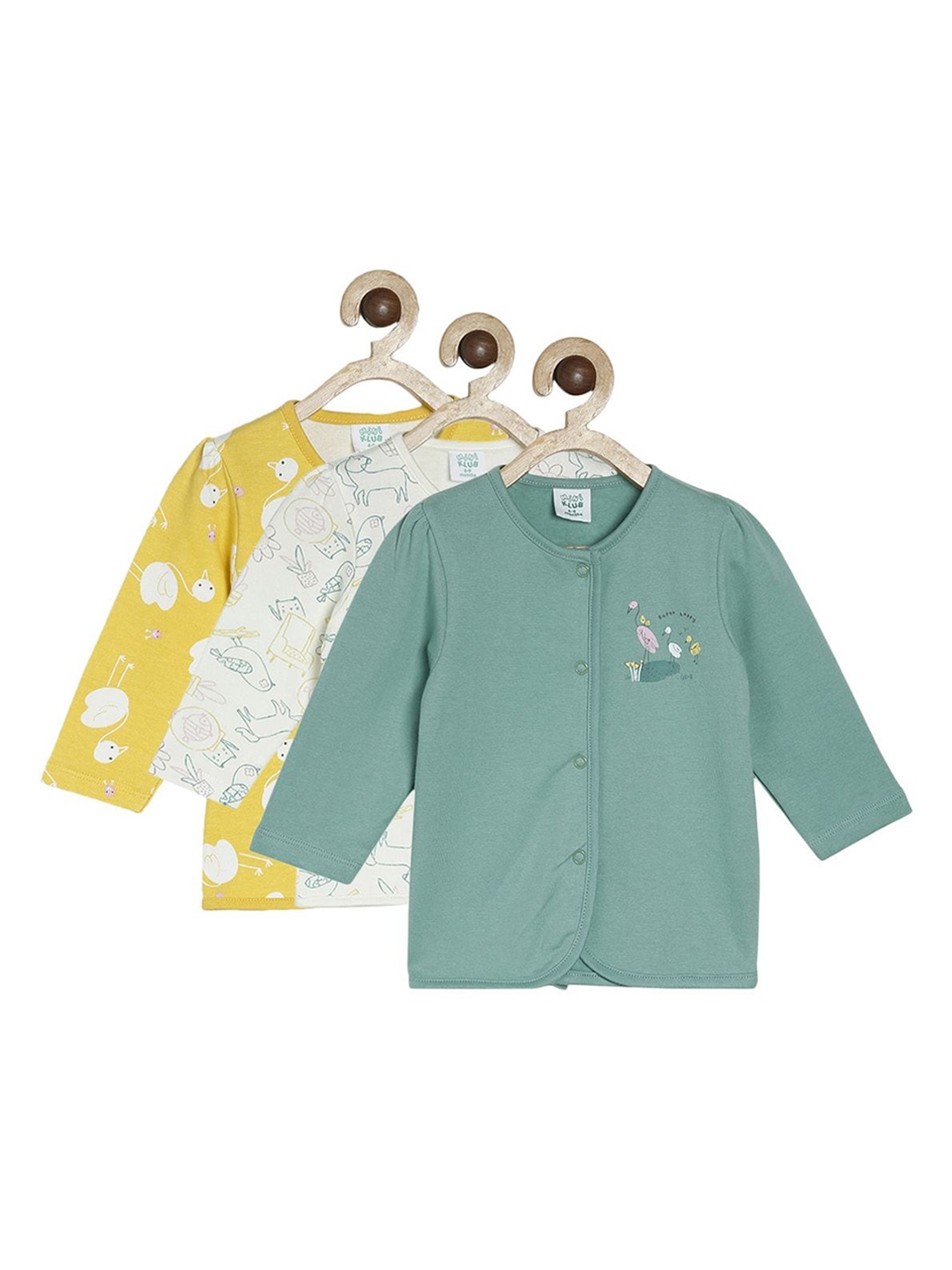 MINI KLUB Infant Girls Pack Of 3 White & Yellow Printed Pure Organic Cotton Innerwear Vests
MINI KLUB Infant Girls Pack Of 3 White & Yellow Printed Pure Organic Cotton Innerwear Vests