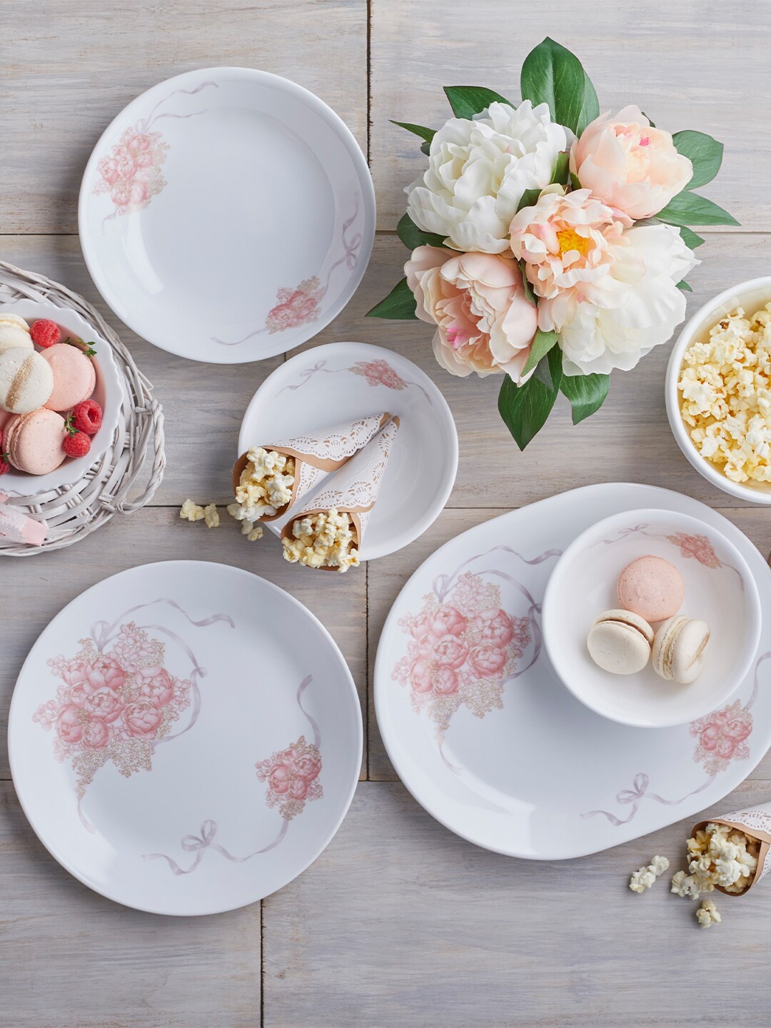 Corelle Asia Set Of 6 Dishwasher And Microwave Safe Floral Printed Glossy Plates, White
Corelle Asia Set Of 6 Dishwasher And Microwave Safe Floral Printed Glossy Plates, White