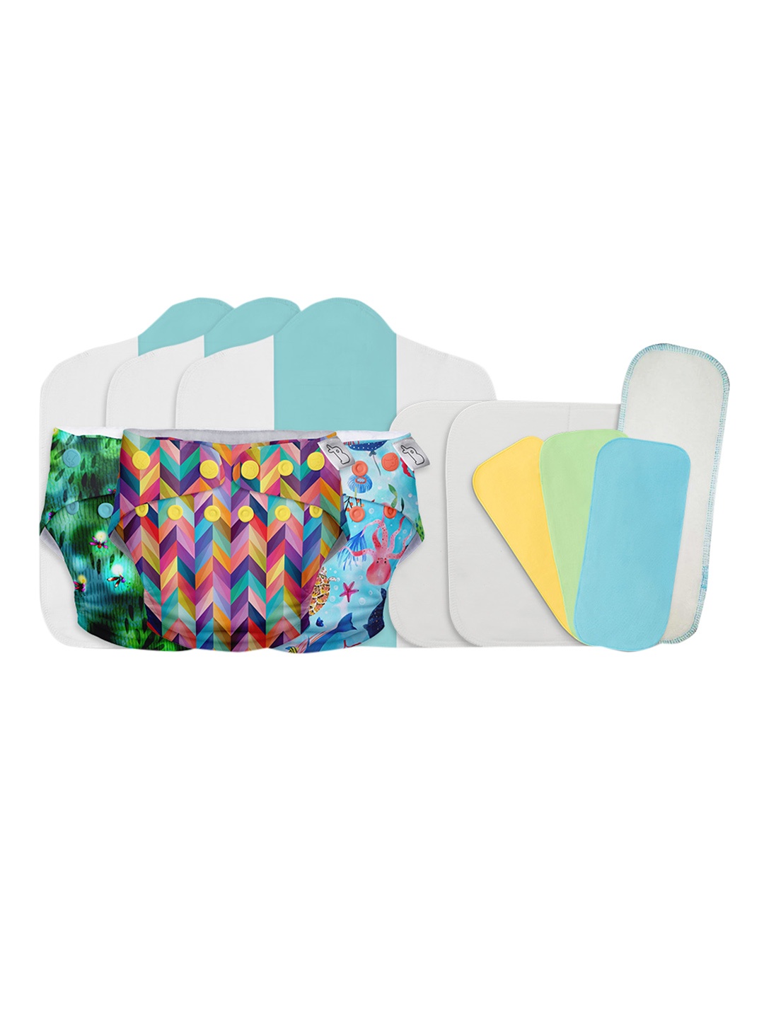 SuperBottoms Infant Pack of 3 Freesize UNO, 3 Coloured Easy Clean Top Sheets (liners for cloth Sustainable Diapers), 2 Booster Pads and 1 Very Heavy Wetter Booster Pad (hemp insert, Blue
SuperBottoms Infant Pack of 3 Freesize UNO, 3 Coloured Easy Clean Top Sheets (liners for cloth Sustainable Diapers), 2 Booster Pads and 1 Very Heavy Wetter Booster Pad (hemp insert, Blue
