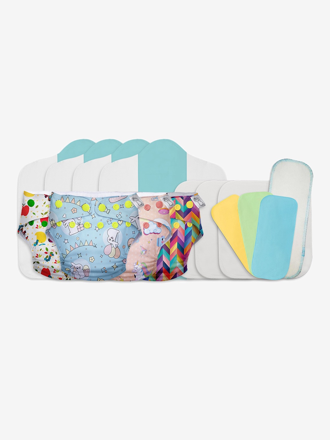 SuperBottoms Pack of 4 Freesize UNO, 3 Coloured Easy Clean Top Sheets (liners for cloth Sustainable Diapers), 3 Booster Pads and 1 Very Heavy Wetter Booster Pad (hemp insert), Pink
SuperBottoms Pack of 4 Freesize UNO, 3 Coloured Easy Clean Top Sheets (liners for cloth Sustainable Diapers), 3 Booster Pads and 1 Very Heavy Wetter Booster Pad (hemp insert), Pink