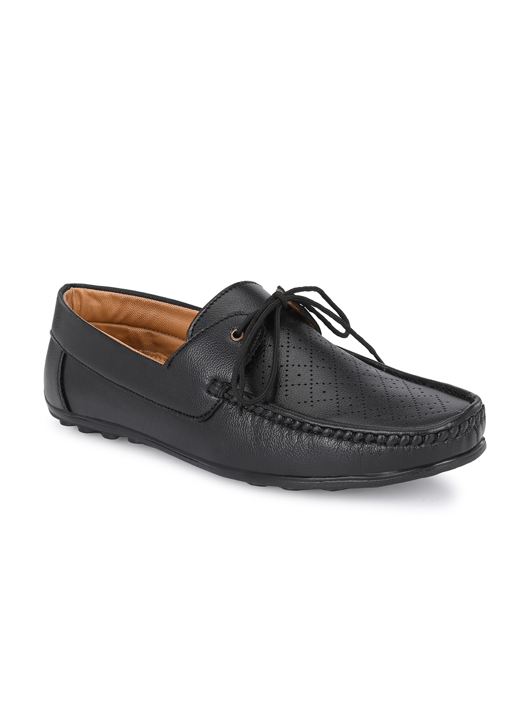 Azzaro Black Men Black Loafers