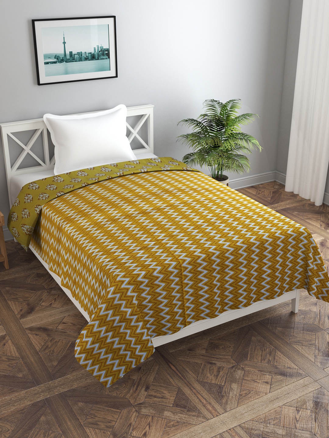 Trance home Linen Aurora Yellow 210 GSM Pure Cotton Reversible Single Bed Size Dohar
Trance home Linen Aurora Yellow 210 GSM Pure Cotton Reversible Single Bed Size Dohar