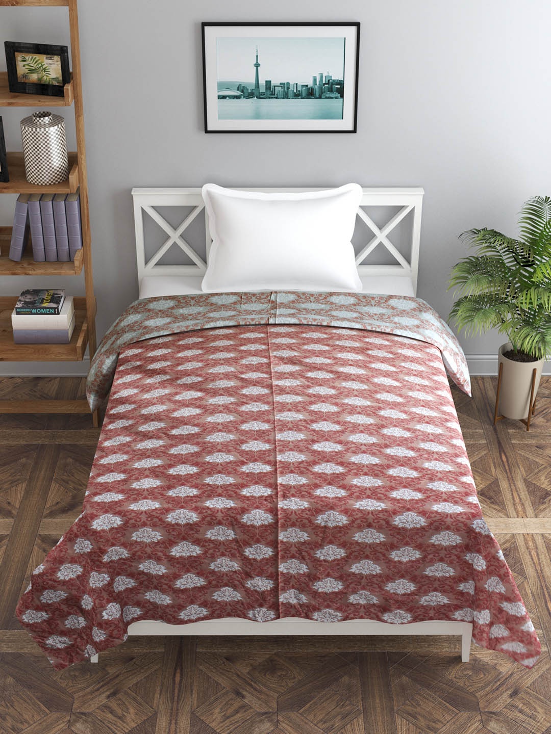 Trance home Linen Royal Peach Cream 210 GSM Pure Cotton Reversible Single Bed Size Dohar, Beige
Trance home Linen Royal Peach Cream 210 GSM Pure Cotton Reversible Single Bed Size Dohar, Beige
