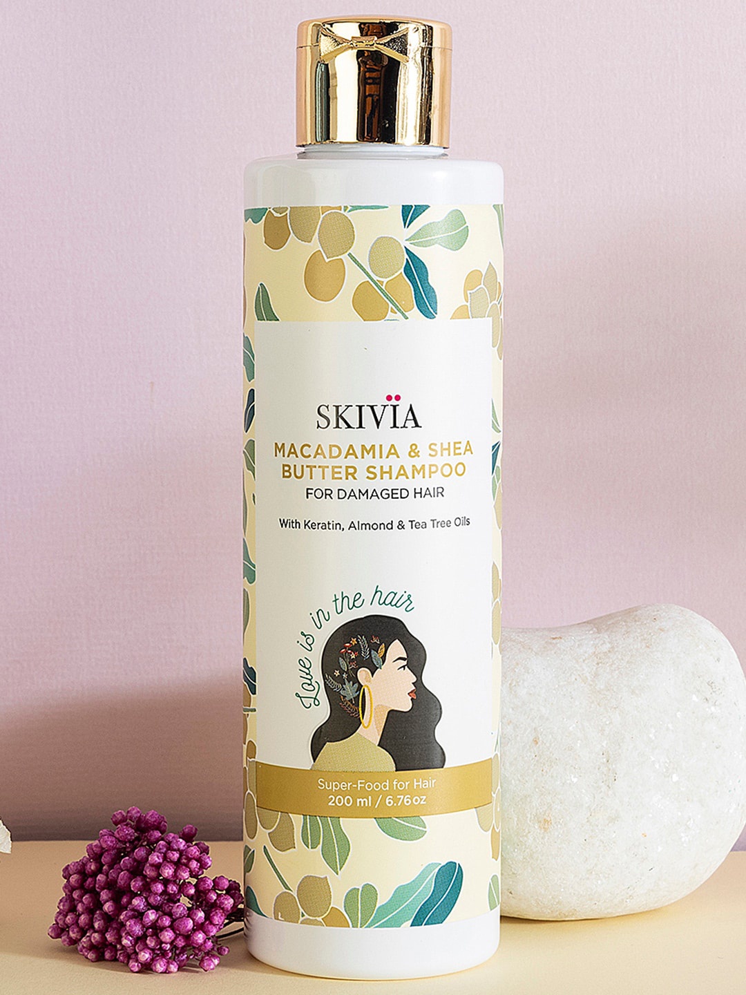 SKIVIA Macadamia & Shea Butter Shampoo With Keratin, Almond & Tea Tree Oil - 200 ml, Transparent
SKIVIA Macadamia & Shea Butter Shampoo With Keratin, Almond & Tea Tree Oil - 200 ml, Transparent