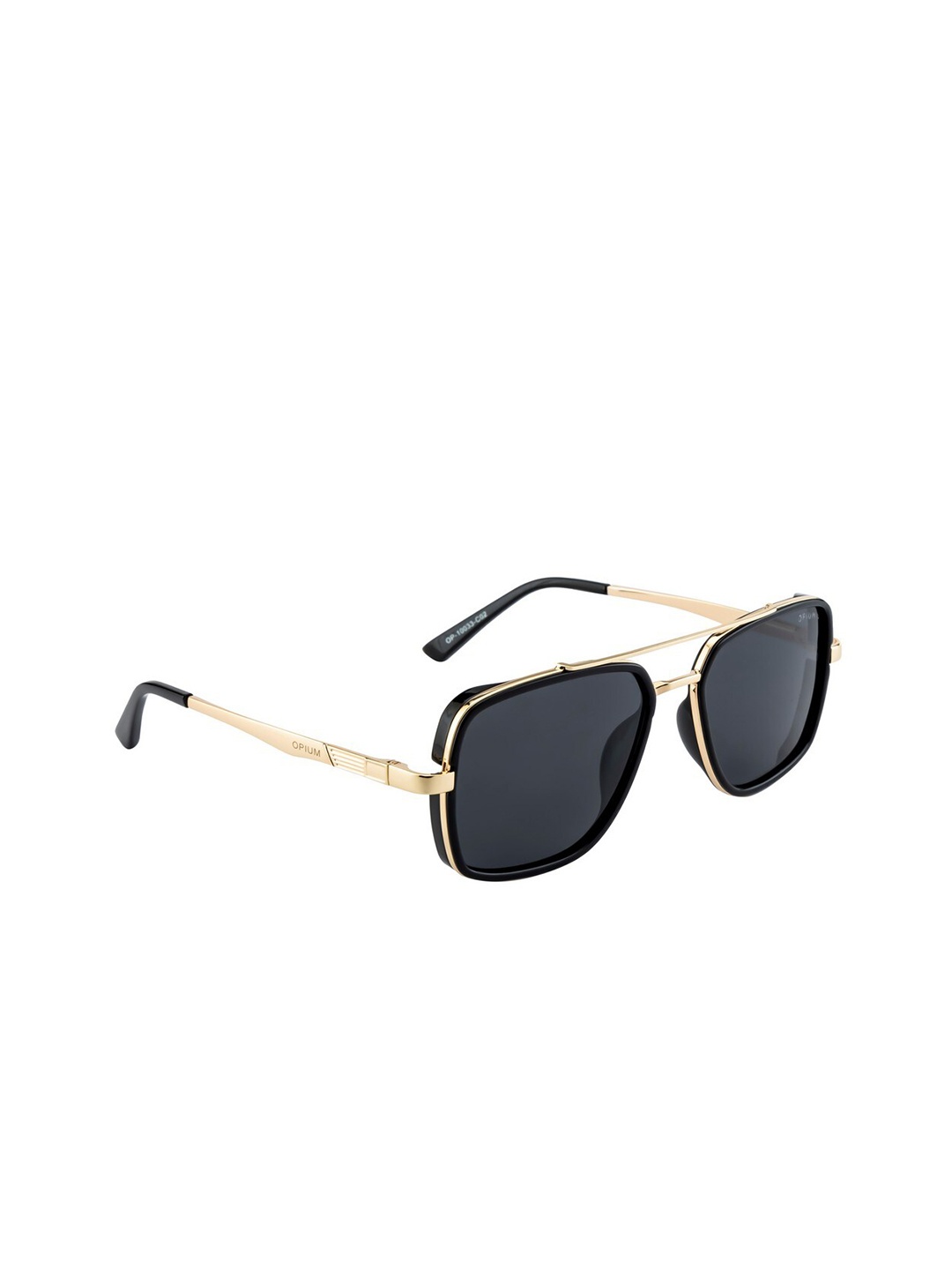 OPIUM Men Grey Lens & Gold-Toned Square Sunglasses with Polarised and UV Protected Lens
OPIUM Men Grey Lens & Gold-Toned Square Sunglasses with Polarised and UV Protected Lens