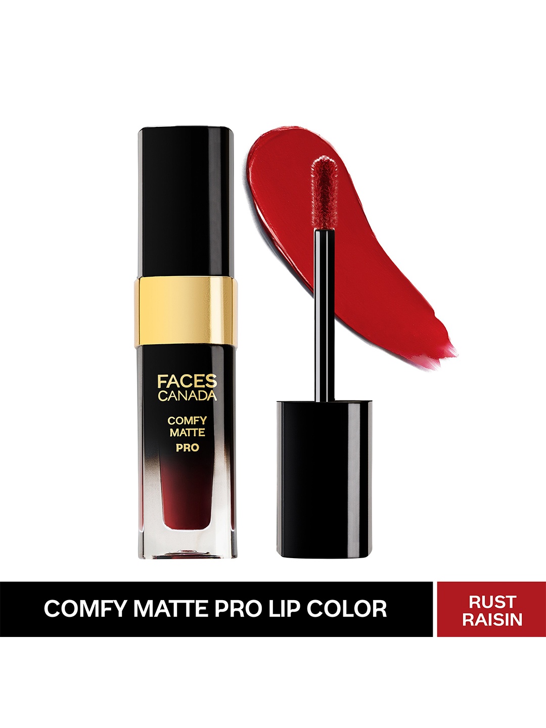 FACES CANADA Comfy Matte Pro Liquid Lipstick 5.5ml - 10Hr Stay & No Dryness - Rust Raisin 02, Red
FACES CANADA Comfy Matte Pro Liquid Lipstick 5.5ml - 10Hr Stay & No Dryness - Rust Raisin 02, Red