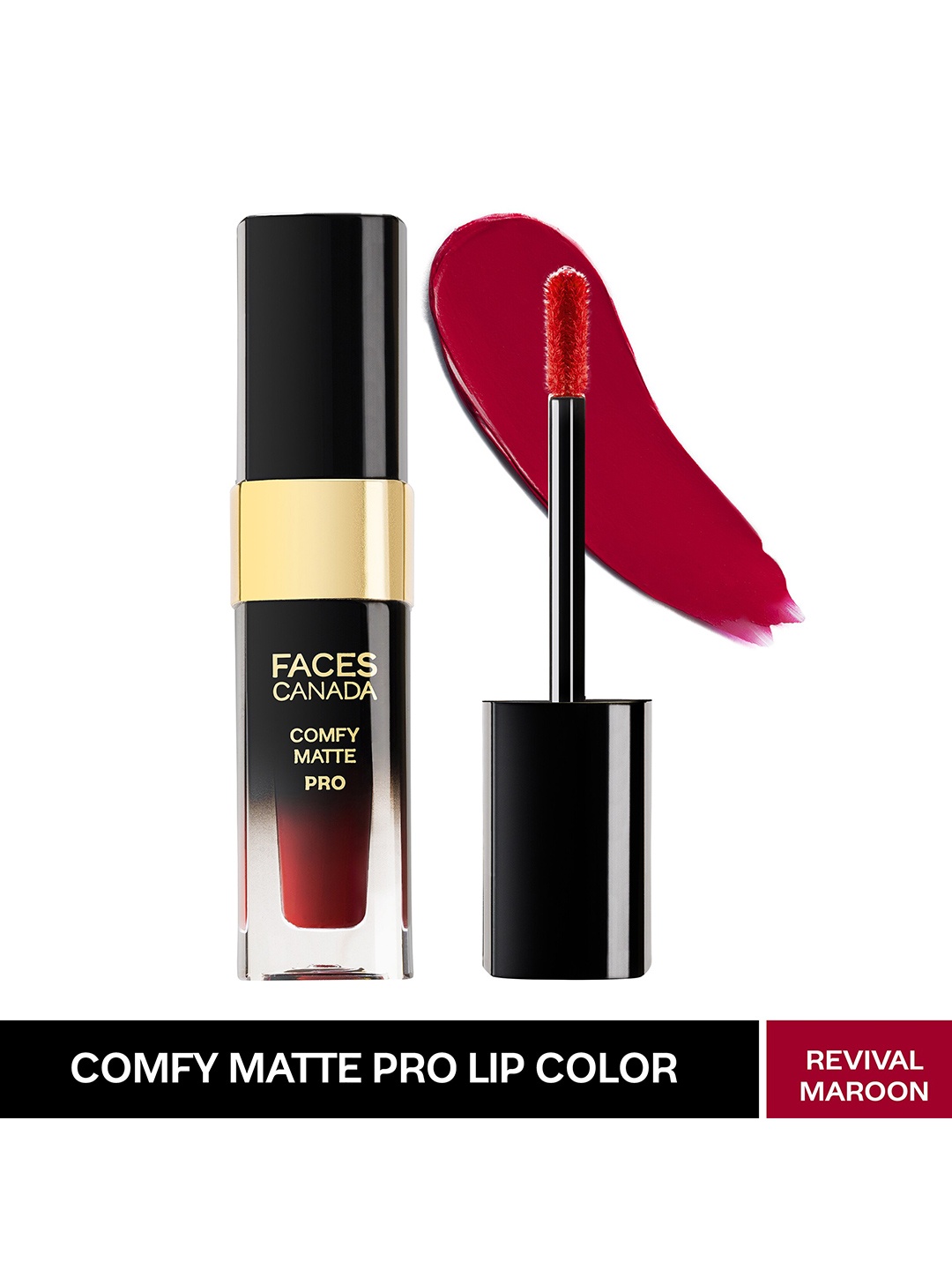 FACES CANADA Comfy Matte Pro Liquid Lipstick 5.5ml - 10Hr Stay & No Dryness - Revival Maroon 14
FACES CANADA Comfy Matte Pro Liquid Lipstick 5.5ml - 10Hr Stay & No Dryness - Revival Maroon 14