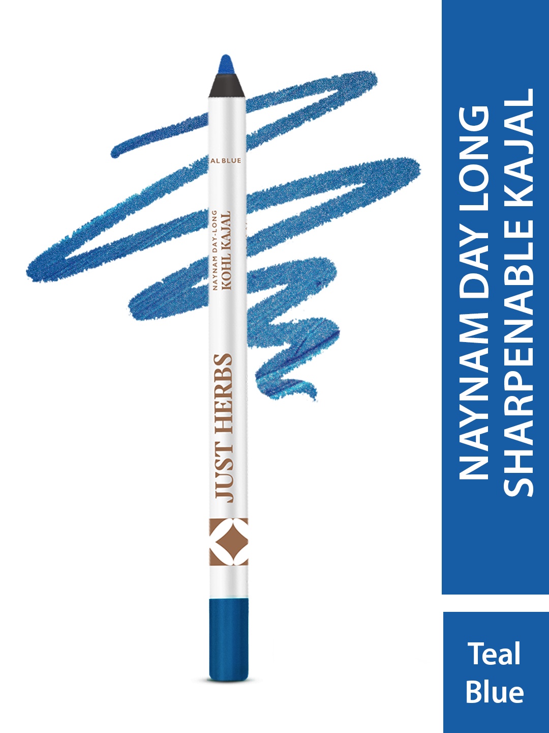 Just Herbs 2 In 1 Naynam Day Long Lasting & Waterproof Kajal with Sharpener 1.2g-Teal Blue
Just Herbs 2 In 1 Naynam Day Long Lasting & Waterproof Kajal with Sharpener 1.2g-Teal Blue
