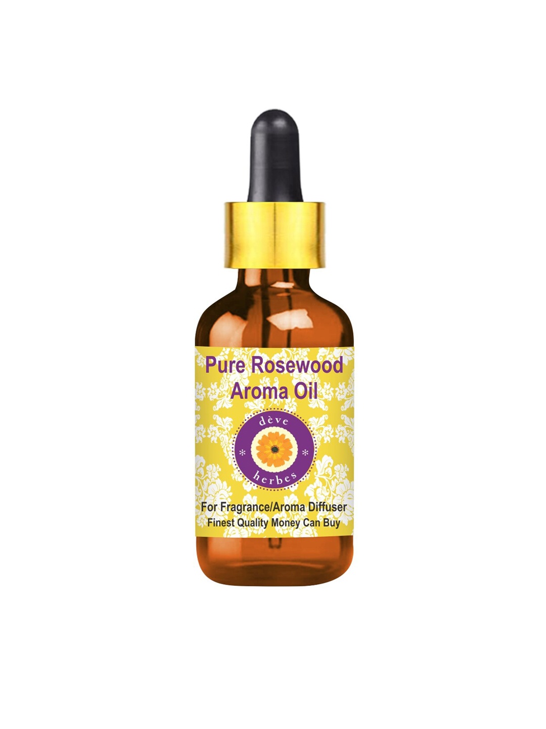 Deve Herbes Pure Rosewood Aroma Oil Natural Therapeutic Grade with Glass Dropper - 50ml, Yellow
Deve Herbes Pure Rosewood Aroma Oil Natural Therapeutic Grade with Glass Dropper - 50ml, Yellow