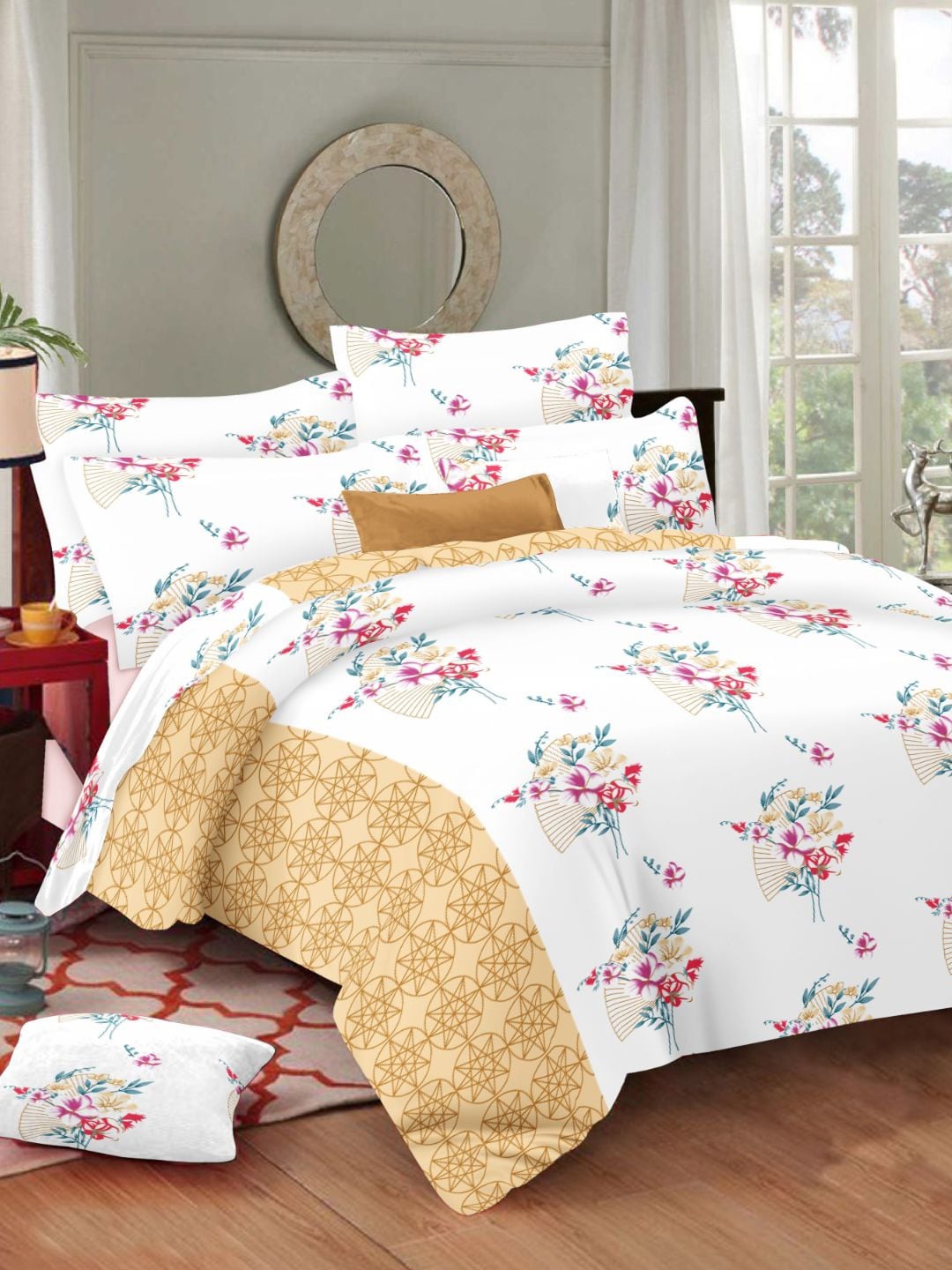 Sleeping Owls- because your sleep matters Yellow & White Floral 186 TC Queen Bedsheet with 2 Pillow Covers
Sleeping Owls- because your sleep matters Yellow & White Floral 186 TC Queen Bedsheet with 2 Pillow Covers